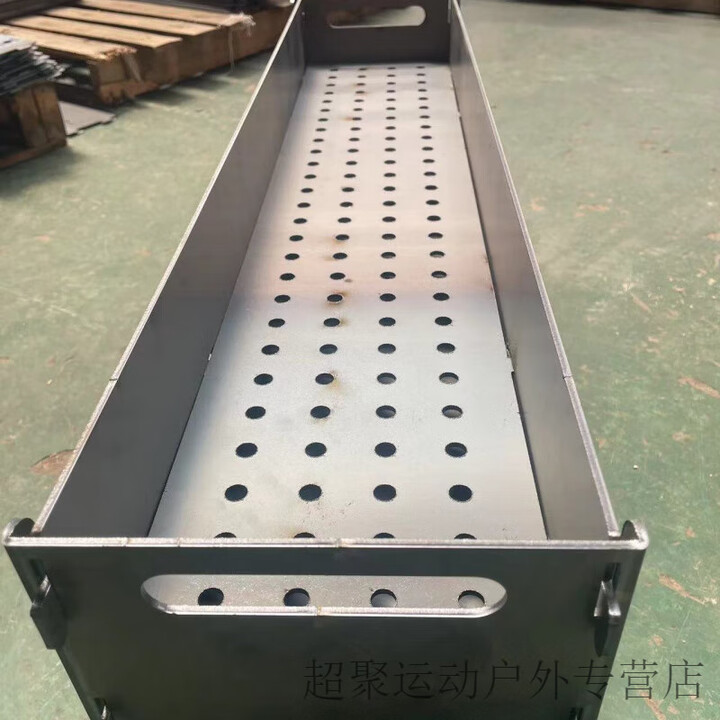 潮思汇烧烤炉烤炉加厚烧烤卡片式便携炉子家用可拆卸折叠户外木炭野外 长45cm-高30cm-2.0厚【带接灰板