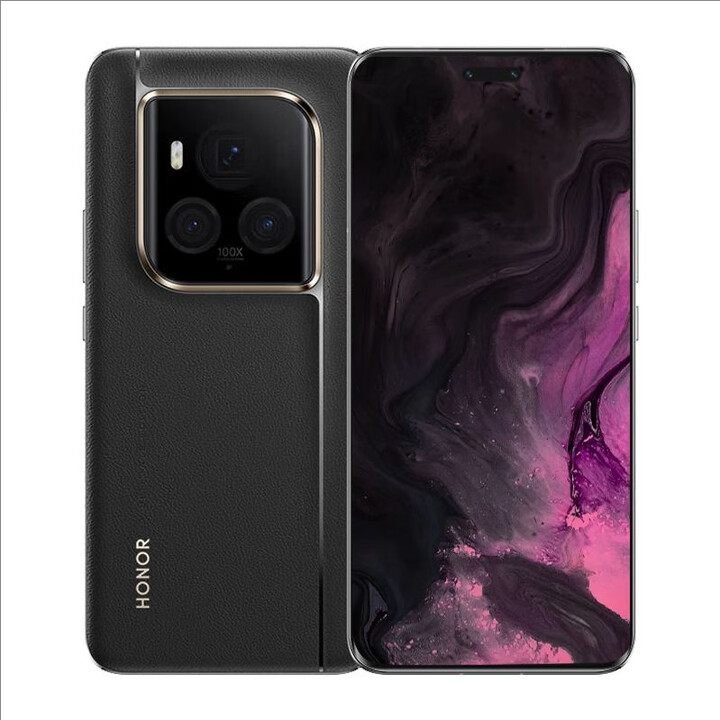 荣耀新款 Magic6 至臻版金刚巨犀玻璃单反级鹰眼相机5G手机 墨岩黑 16GB+1TB展示