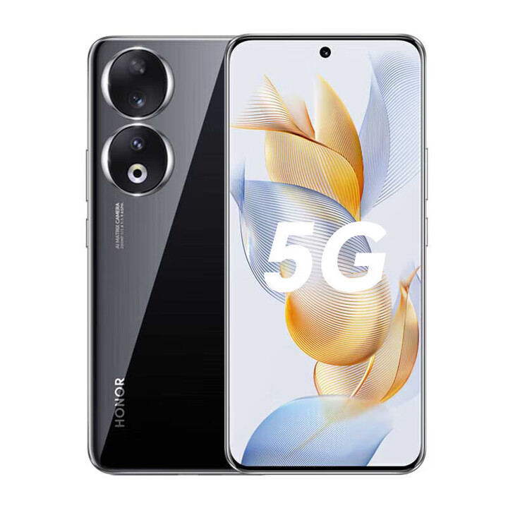 荣耀（HONOR）90 全网通5G旗舰2亿高清像素零调光护眼屏5000毫安大续航工作手机 荣耀 90 亮黑色 16GB+256GB 单机＋品牌快充＋店保1年