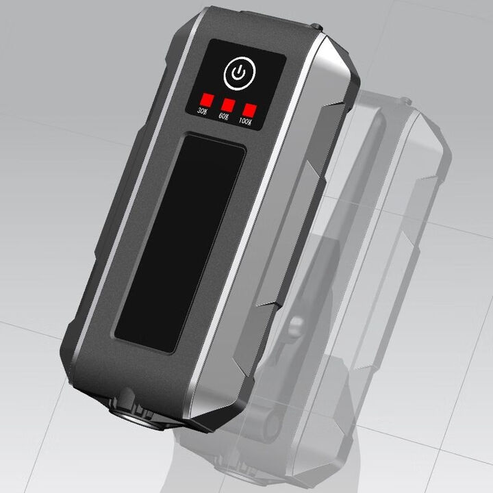 新款led肩灯可充电旋转式救援防水红蓝灯可充环卫多功能爆闪灯 红蓝 注意安全