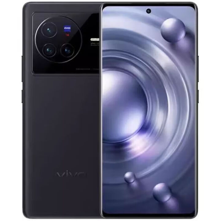 vivoX80天玑9000处理器6.78英寸高清大屏120Hz刷新率5000万像素高清摄像头4500mAh超长续航80w 至黑 九 九 新 8GB+128GB