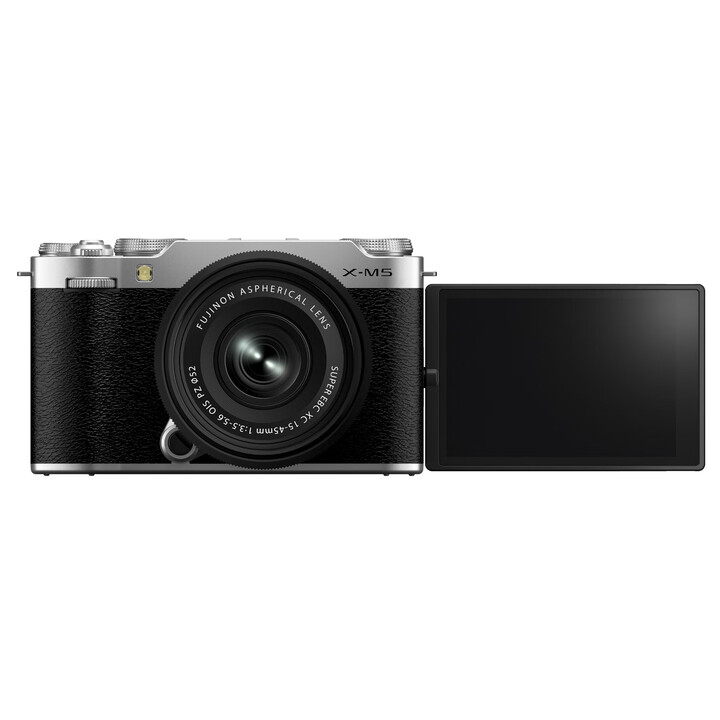 富士(FUJIFILM)富士(FUJIFILM)X-M5/ XM5 套机 微单相机 时尚美颜数码相机 文艺小巧复古照相机 银色 XC35F2 ...