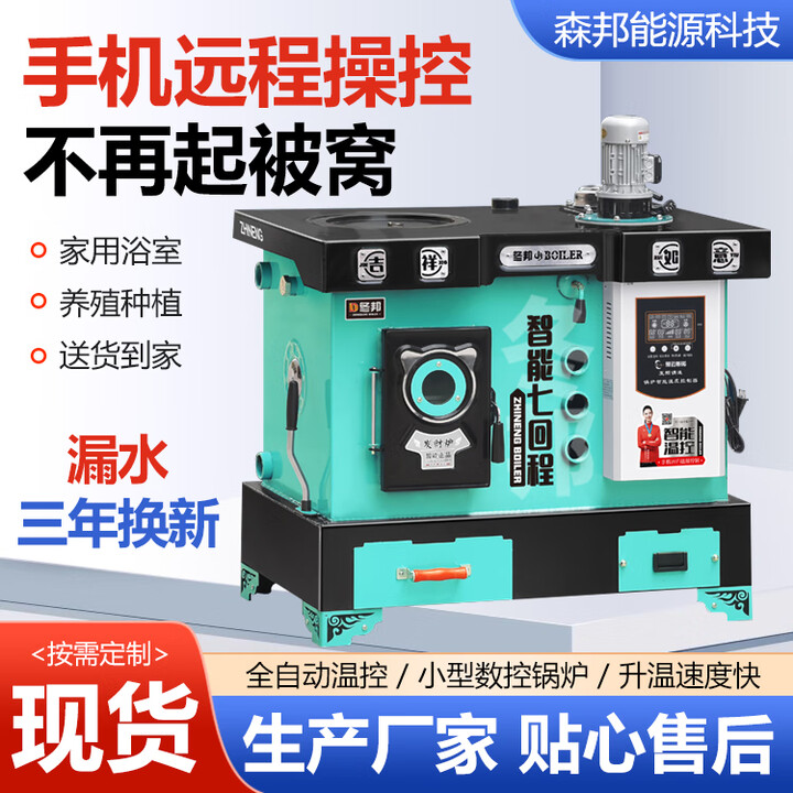 冬邦智能数控锅炉家用节能多功能数控锅炉取暖水暖煤电锅炉煤柴两用 煤柴两用160#