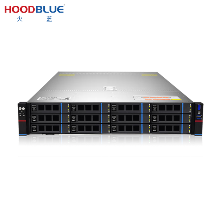 火蓝（Hoodblue）机架式2U 12盘位英特尔至强芯片服务器 2*至强 8558P 16核 4*32GB 2*480【图片 价格 品牌 ...