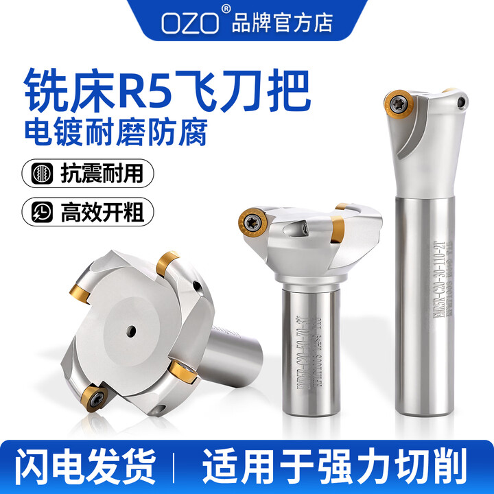 OZOozo铣床飞刀杆r5飞刀柄铣刀圆鼻CNC加工中心刀粒刀盘把炮塔EMR5R 飞刀把5R30-C20-110L-2T【图片 价格 品牌 报价】-京东