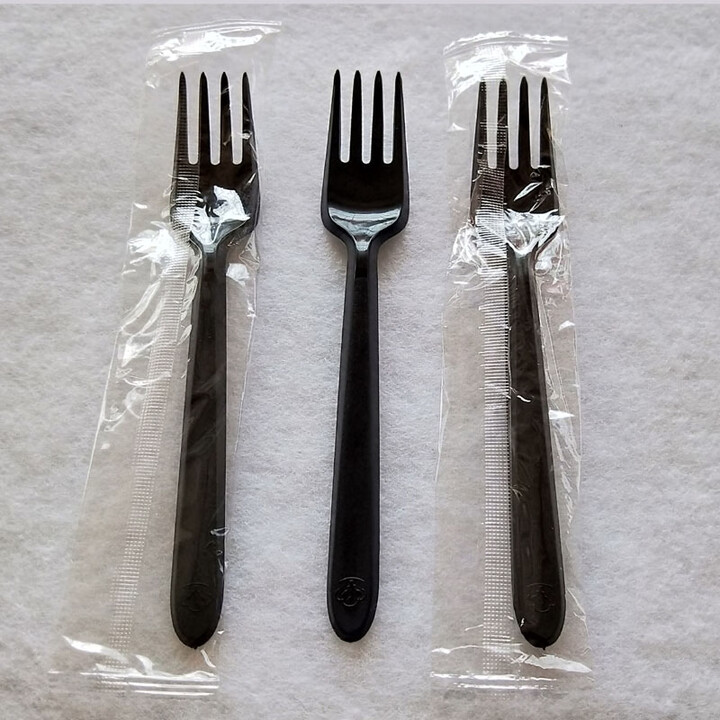 怡简一次性叉子独立包装水果叉蛋糕加厚披萨西餐叉塑料黑叉面叉1000支 独立美式黑叉200支长18CM【图片 价格 品牌 报价】-京东