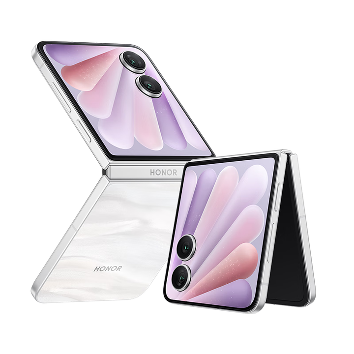 HONOR展机 荣耀Magic VFlip2 新款小折叠屏 2亿像素 5500mAh青海湖电池 月影白 12GB+512GB