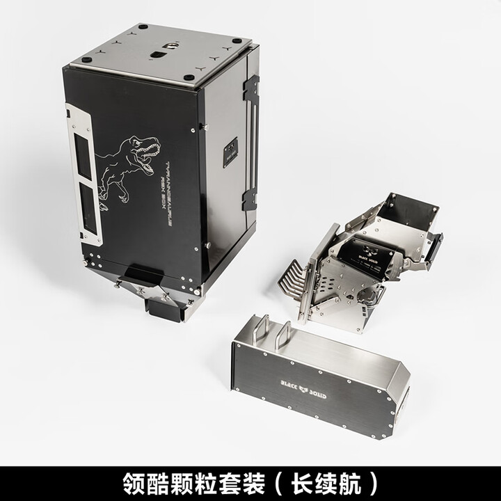 黑固 BLACK SOLID领酷不锈钢柴火炉2025新款冬季户外露营帐篷观火取暖炉带烤箱 颗粒套件