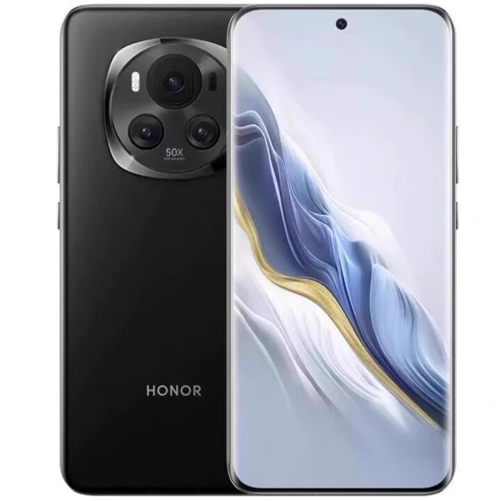 荣耀新款honor/荣耀 Magic6 超动态鹰眼拍照巨犀玻璃第三代骁龙5G手机 绒黑色 5G通_16GB+512GB