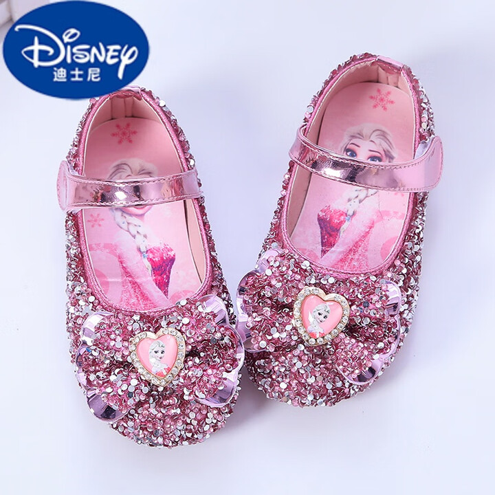 鞋春秋女童单鞋小女孩演出鞋子防滑凉鞋粉色爱心958单鞋29内长175cm