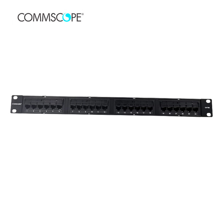 COMMSCOPE康普24口网络配线架六类安普一体/分体式可拆模块配线架非屏蔽 超五类配线架含模块760180000【图片 价格 品牌 报价】-京东