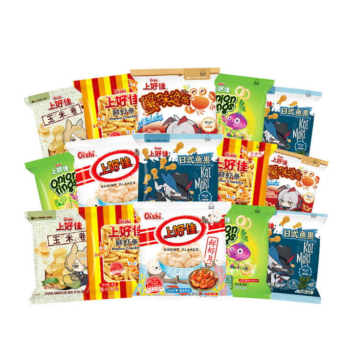 上好佳休闲小零食 膨化食品办公室零食小包装5-6g 42包（口味随机）	