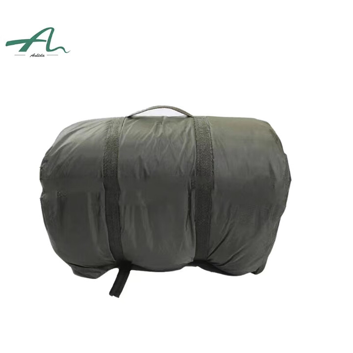 01式 温区睡袋户外野营睡袋耐磨绿色睡袋工地保暖防潮棉单人午休 1寒区最低零下10度