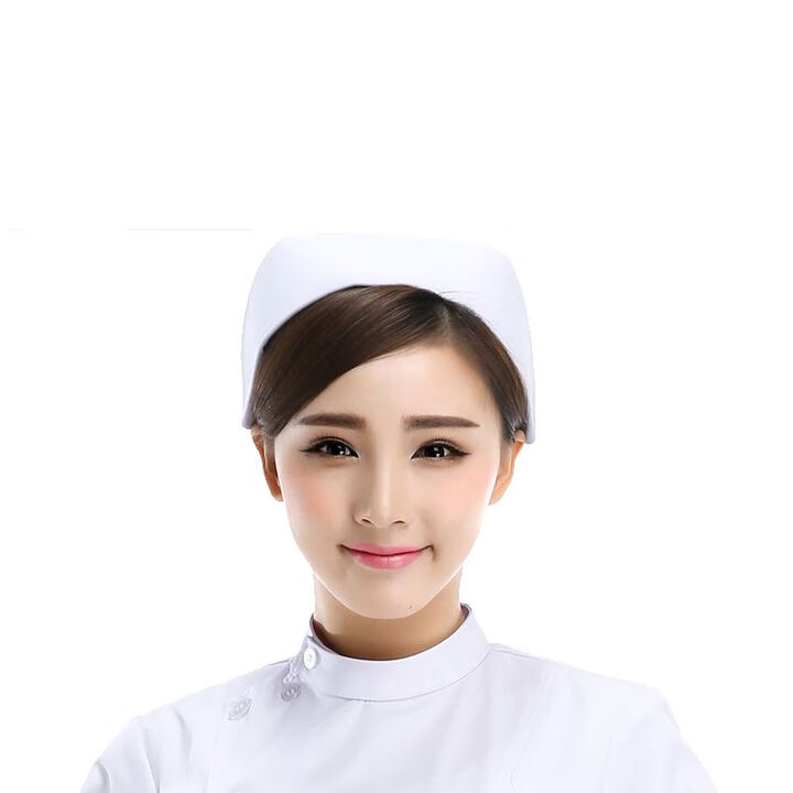 南丁格尔护士帽白色粉色护士长帽子燕尾帽蓝色加厚涤卡卫校医院护士帽