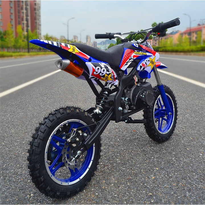 心遇迷你摩托车儿童小摩托汽油49cc4冲程小型燃油越野车小孩子山2冲程