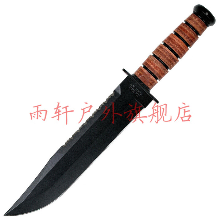 雨轩户外原装KABAR卡巴2217户外野营求生工具高硬度便携直刀卡巴2211直刀 棕色2217