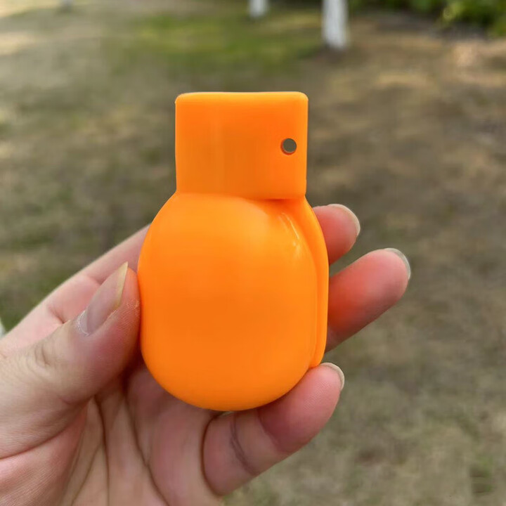 捷天下（JIETIANXIA）82-2式模拟雷 演习手榴模型催泪黑色桔色橡胶雷 投掷训练器材教练 82式桔色250克 1个