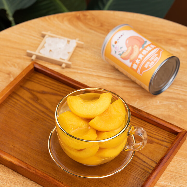 林家铺子糖水黄桃罐头400g 水果罐头休闲零食送礼礼品 40...