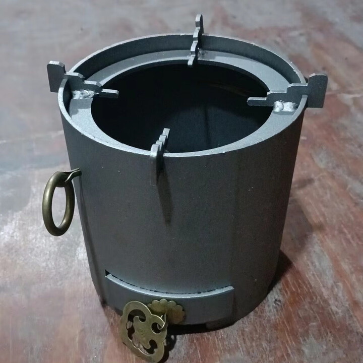 玮贤围炉煮茶户外铸铁煮茶炉碳钢烧碳酒精家用木炭碳炉烧水钢炭取暖 160*160mm单炉