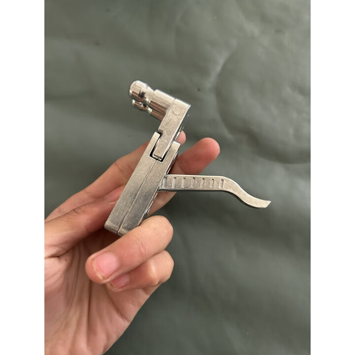 许棋杏猫头鹰撒放夹弹器不锈钢304猫头鹰夹弹器开关机械夹两轴联动 合金夹弹器