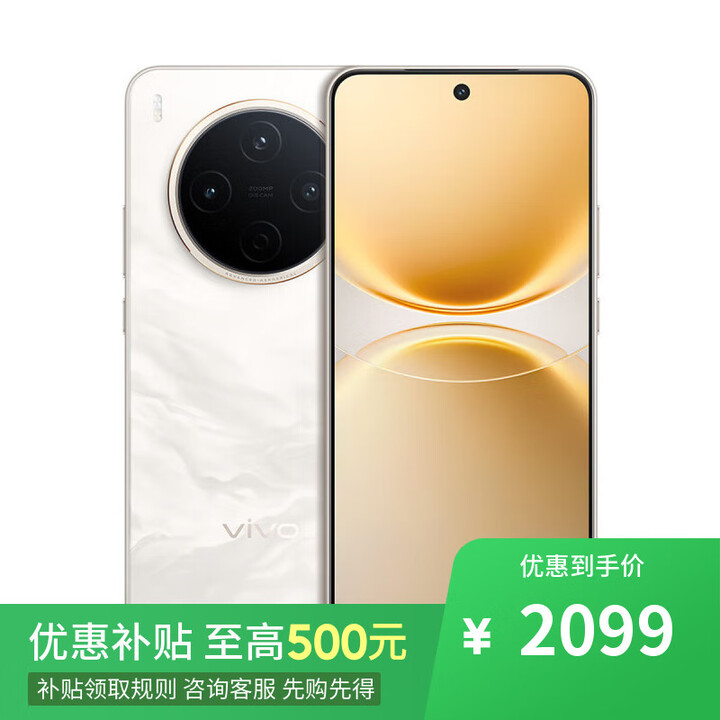 vivo X300 Pro 天玑9500 16GB+1TB  2025新品5G手机 12期 免息 选购 Y500 Pro 2亿主摄 IP68+IP69防水 祥云金 8GB+128GB 标配(不分期)+全国联保+充电宝