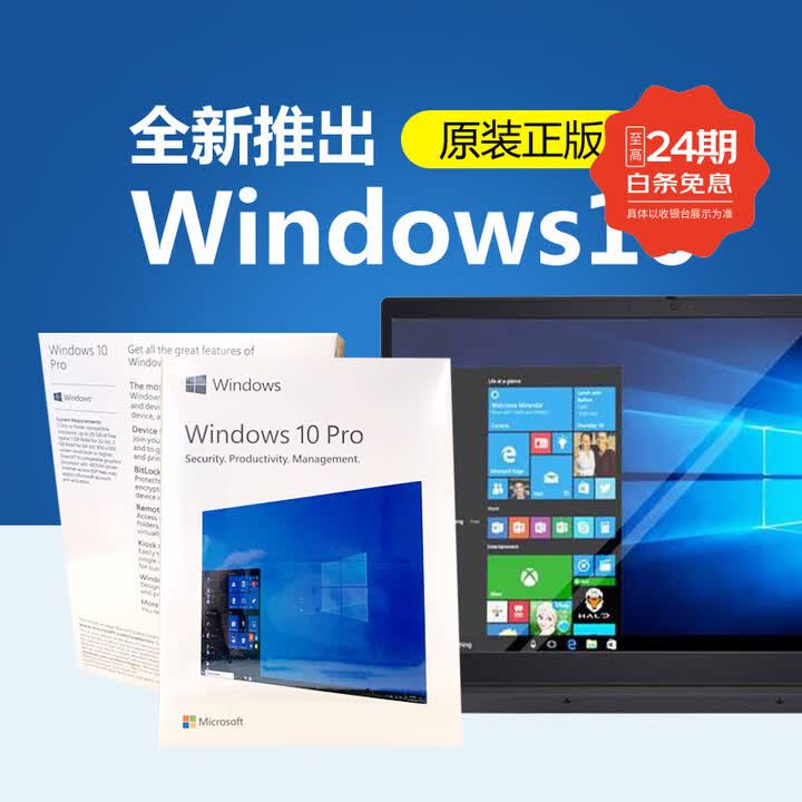 【正版】win10专业版激活码Pro电脑光盘重装windows10家庭版OEM密钥U盘安装系统企业 无发票 Win10专业版【正版USB盘】一 ...