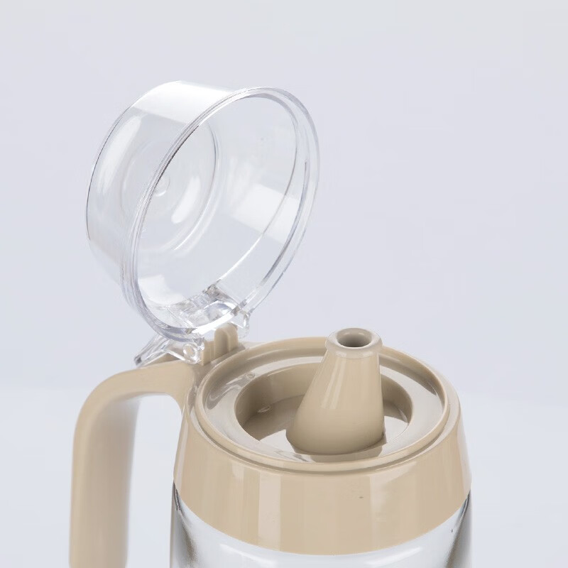 茶花（CHAHUA） 茶花油壶玻璃防漏厨房用品装塑料调味瓶醋瓶酱油瓶套装375m 【15*7.9cm】灰色
