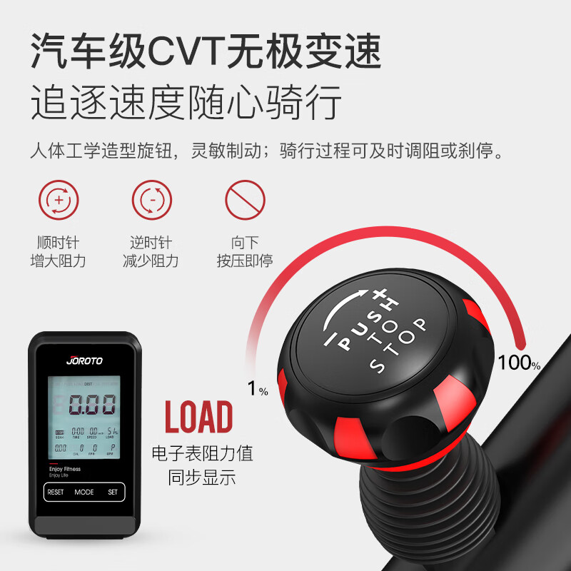 捷瑞特（JOROTO）美国动感单车家用商用磁控健身车自行车室内脚踏车x4S