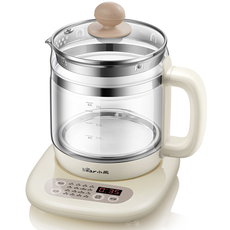 小熊（Bear）养生壶1.5L迷你玻璃电水壶电热水壶 多功能煮茶壶 YSH-C15K1【企业采购】支持一件代发