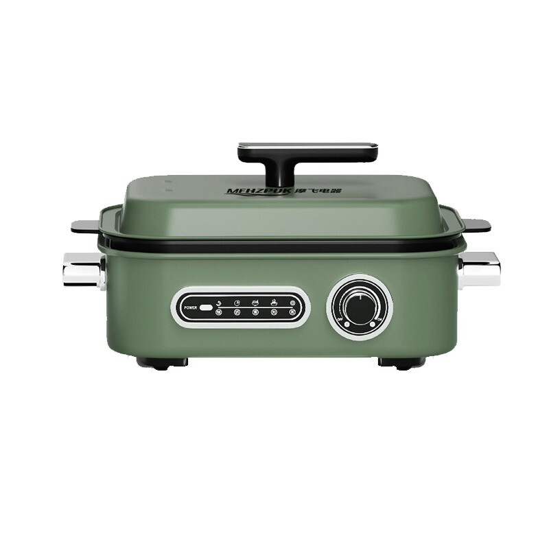 摩飞电器（MFHZPOK） MF-1901B多功能料理锅4.5L大容量家用多用锅蒸煮炒煎锅一体锅 红色