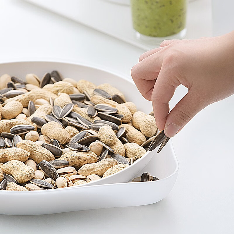 茶花（CHAHUA）茶花果盘小吃盘蔬菜盘零食篮子瓜子盒 【1个装】欧铂兹*柠檬组合式果盘