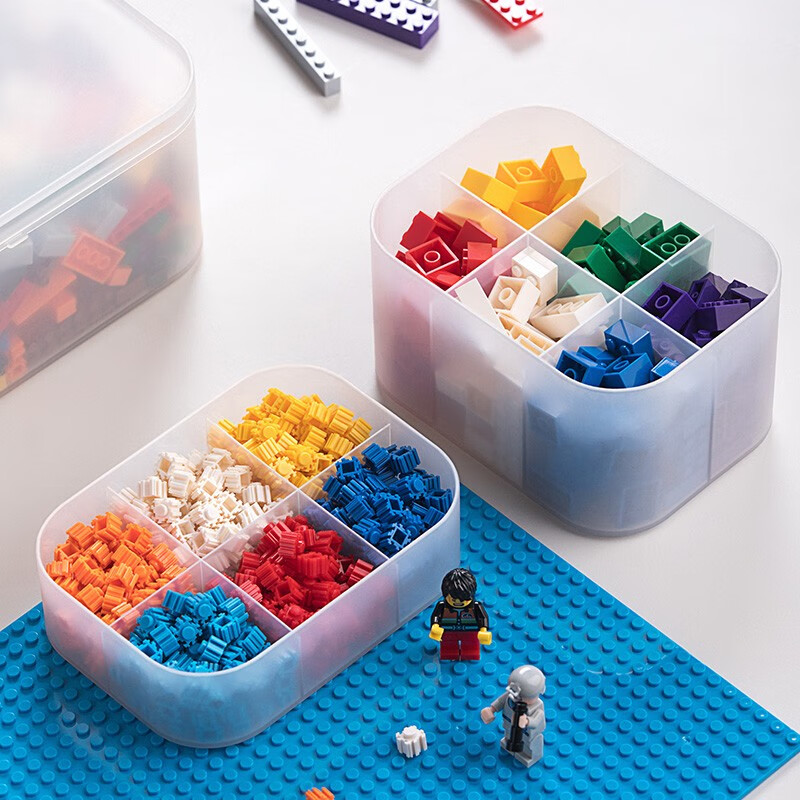 茶花（CHAHUA） 茶花收纳盒 分类收纳盒 透明收纳盒 【大号带盖防尘】150002