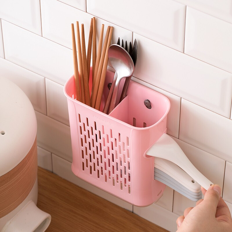 茶花（CHAHUA） 茶花筷子架筷笼家用厨房餐具筷子筒塑料沥水筷笼架 2510颜色随机1个