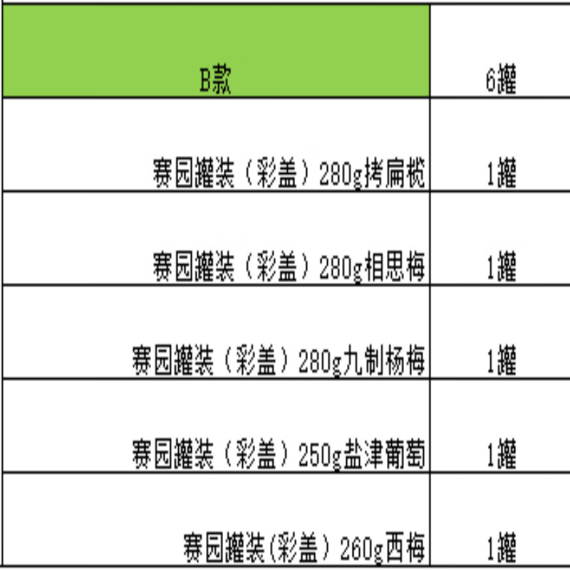赛园甜蜜潮礼 B款 1.35kg
