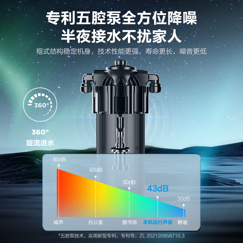 美的（Midea）极光800G加热净水器 多档控温TDS双数显龙头 流速2.0L/min 家用直饮厨下即滤净饮一体机MRO815-R