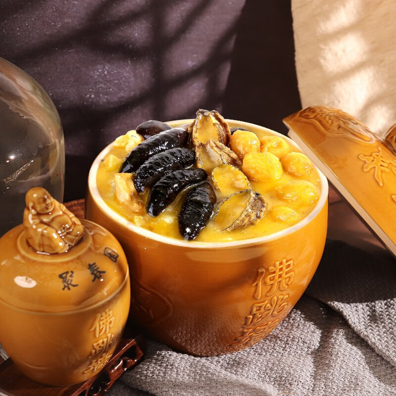 聚春园佛跳墙官方金汤佛跳墙盒装加热即食私房菜海参鲍鱼高汤过节送礼品 聚春园金汤 1300g 1盒装