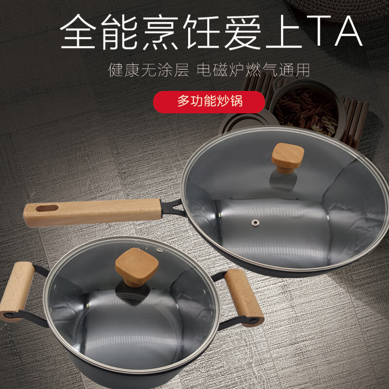 艾逸瑶选 露西娅精铁锅两件套CJ-21095