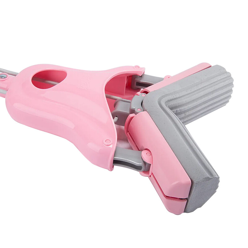 妙洁 海绵拖把 共2个替换头 家用一拖净 吸水胶棉墩布 懒人免手洗