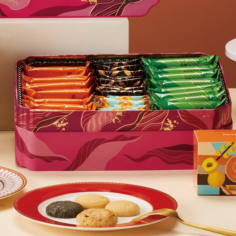 荣诚（Winsun）浪漫六重奏23年年货零食大礼包春节送礼曲奇糕点蛋卷下午茶小吃