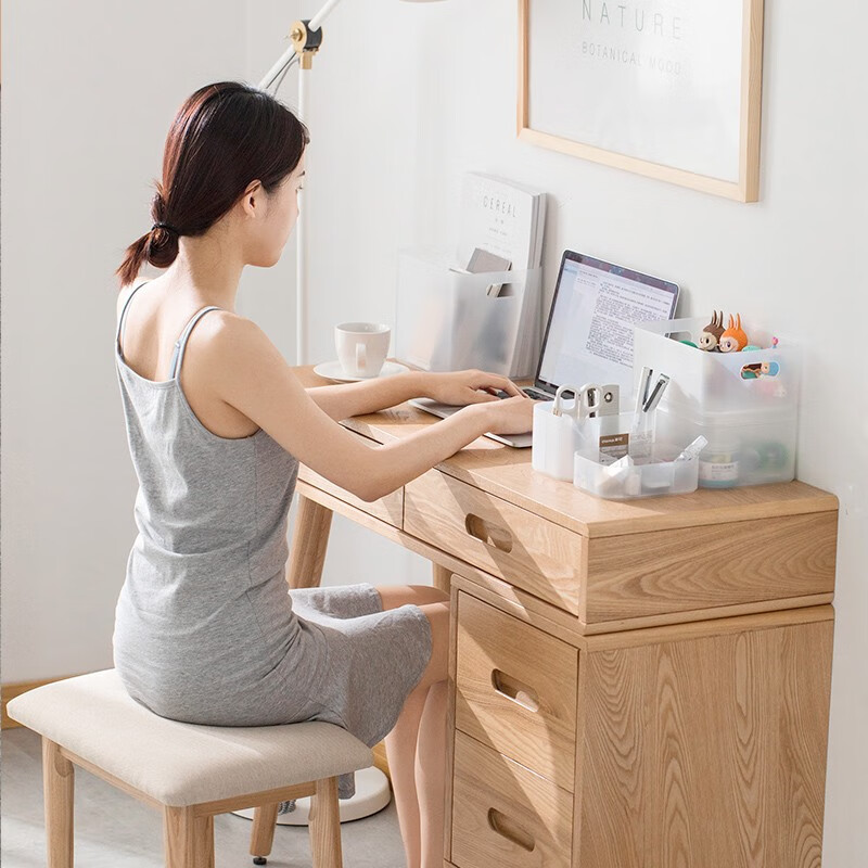 茶花（CHAHUA）茶花收纳盒桌面小盒子收纳格半透明磨砂 分格收纳盒150004 1个装