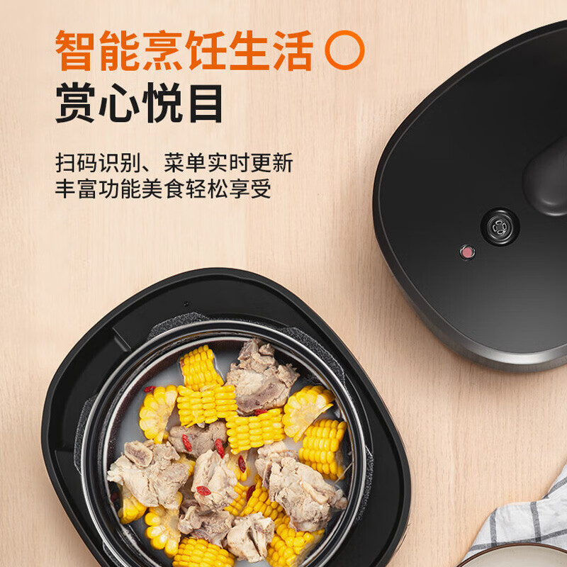 九阳（Joyoung）电压力锅 铁釜胆家用电压力煲智能预约多功能高压锅高颜值小巧 Y-50C29S