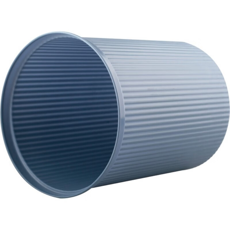 史泰博 金属网状垃圾桶 塑料垃圾桶 圆形方形纸篓垃圾桶家用办公 蓝色 塑料圆形 23*23*26.5cm