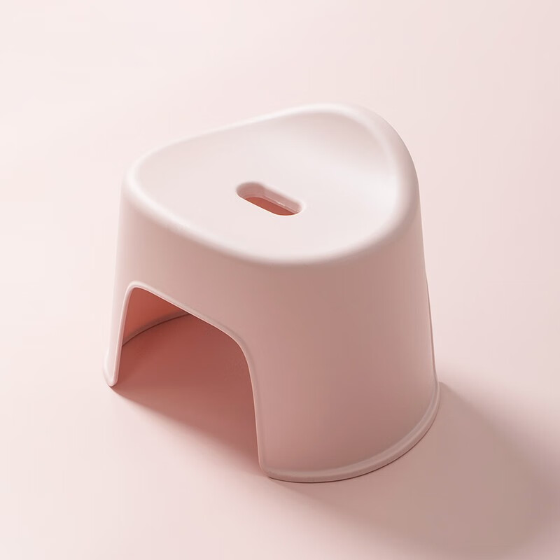 茶花贝壳塑料板凳家用儿童凳加厚防滑踩脚胶凳宝宝洗澡浴室矮凳子 清新绿