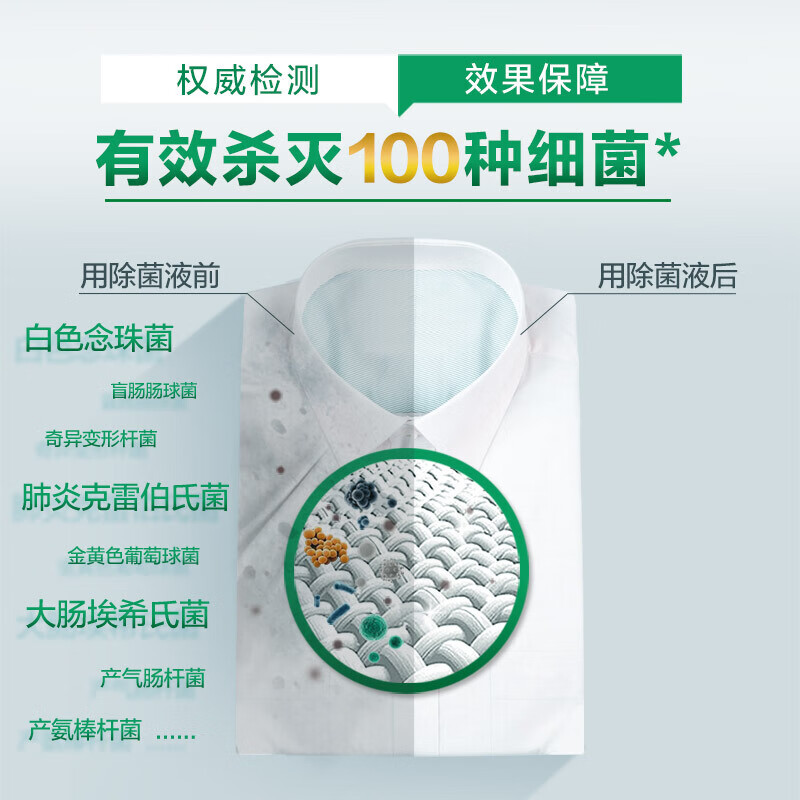 滴露（Dettol）衣物除菌液清新柠檬750ml 高效杀菌除螨99.9% 可配洗衣液