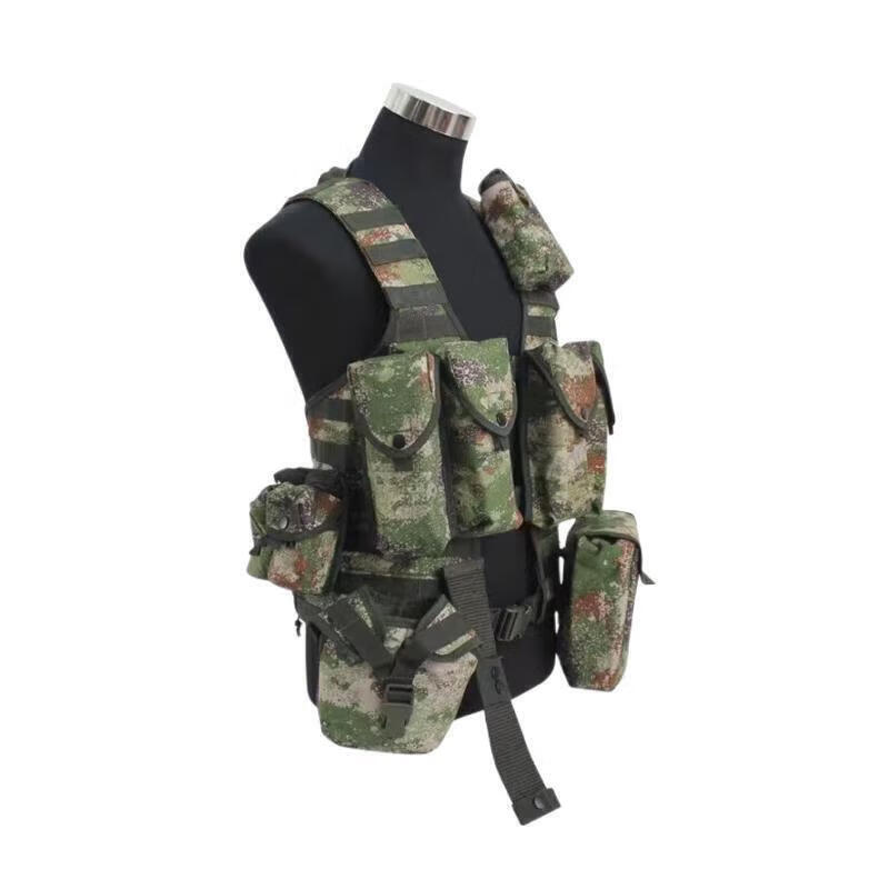 荣兵 林地星空战斗携行具战士单兵战术背心马甲子弹袋防护装备丛林款11件套（步枪配置）