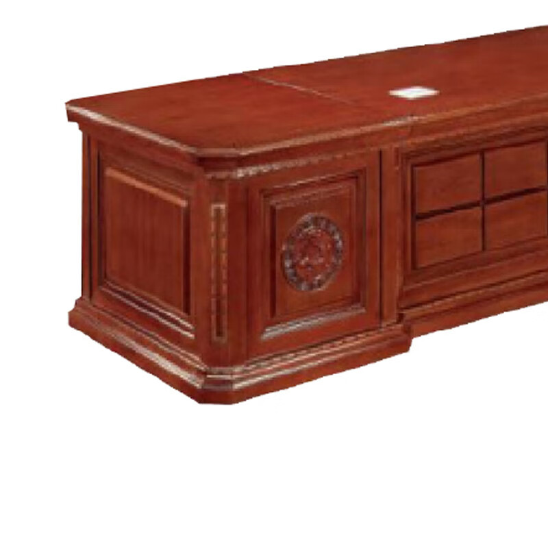 臻远ZY-DBT-3 油漆家具老板桌大班台办公桌主管经理桌含副柜3.2米