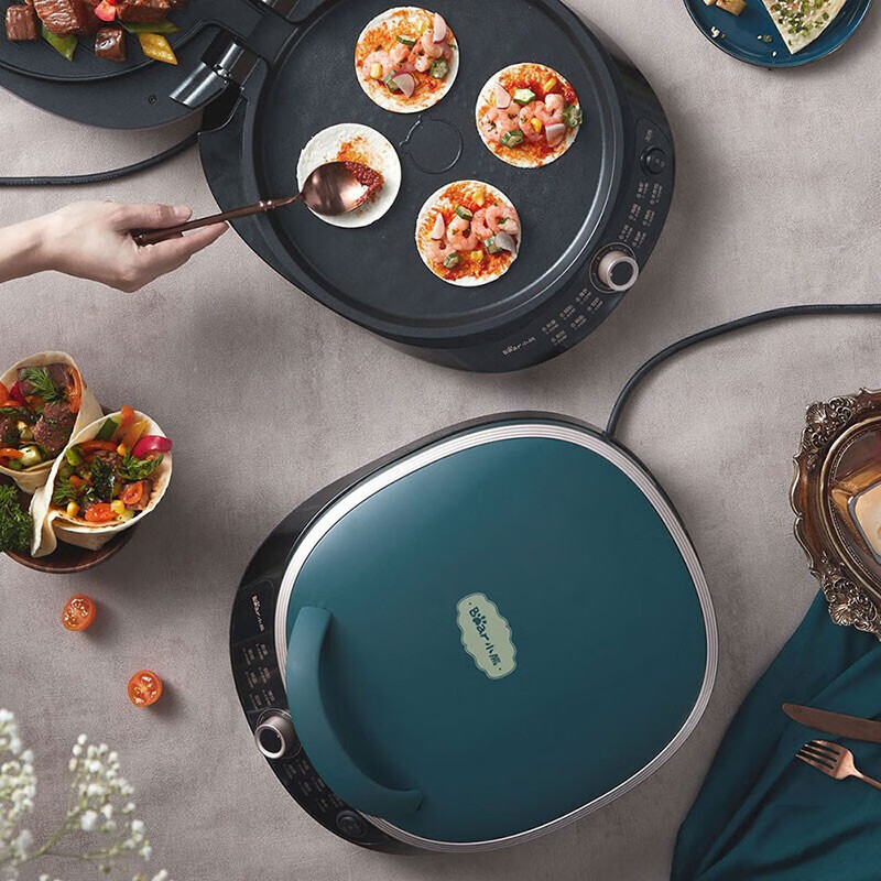 小熊（Bear） 家用电饼铛三明治早餐机煎饼薄饼机双面加热烙饼锅DBC-P15J1【ZMD安心系列】 DBC-P15J1