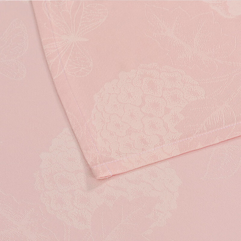 富安娜（FUANNA）高档凉席竹纤维床单软席子空调房夏凉席提花席三件套 粉色 2.5*2.5米