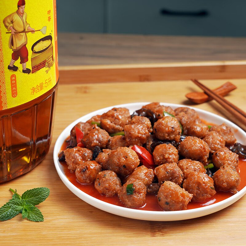 胡姬花金衣玉食古法花生油5L/桶 大桶装食用油