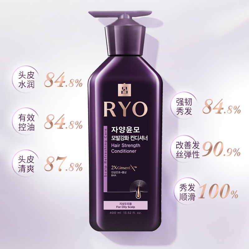 吕Ryo 紫吕护发素控油蓬松强韧防断发护发乳400ml